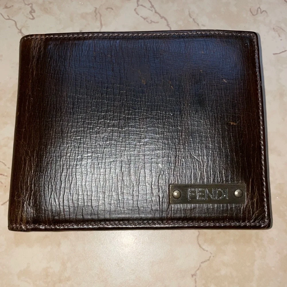 Fendi , Mens Vintage WalletDark brown / chocolate color